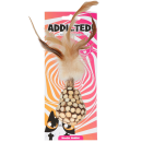 Addicted Katzenspielzeug "Wooden wobbler with feathers" hergestellt aus MADNIP